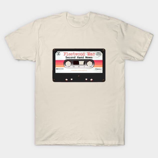 CASSETTE SONG SECOND HAND NEWS (FLEETWOOD MAC) T-Shirt by elsa-HD